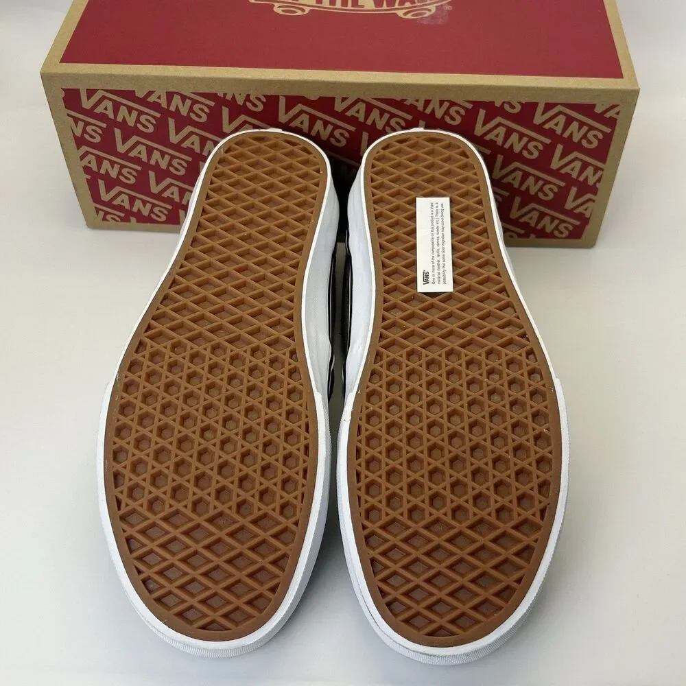 VANS Asher Deluxe Slip-on Shoes Men’s 9 Cozy Knit Coffee Skater Comfort Sneakers - Picture 6 of 7